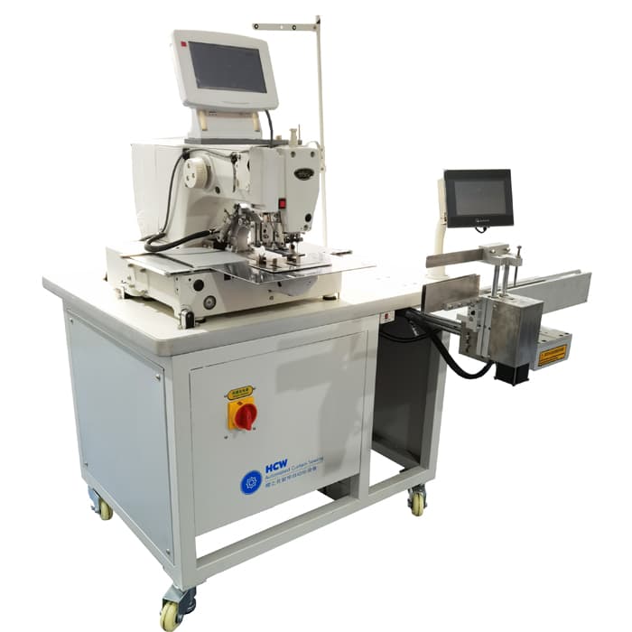 HCW USA automated curtain pinch pleating machine